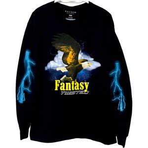 EAGLE LIGHTENING THUNDER AMERICAN BALD EAGLE THE MOUNTAIN TWISTED FANTASY LARGE